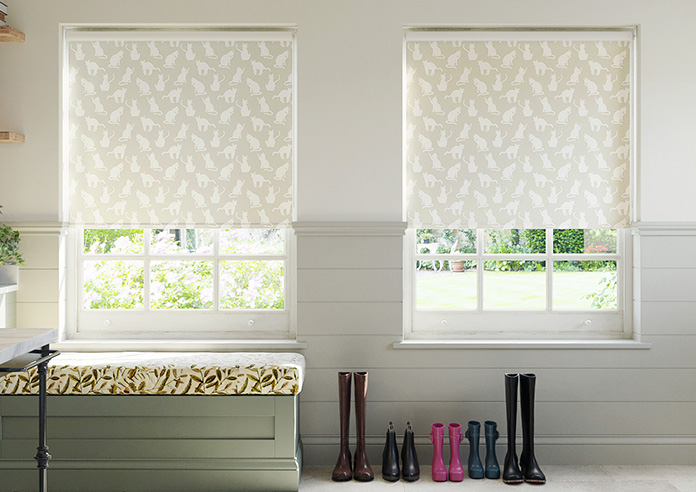 Curious Cats, Cream - Twist&Fit Roller Blind - Image 3